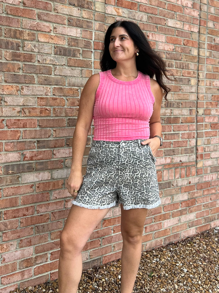 LEOPARD PRINT SHORTS