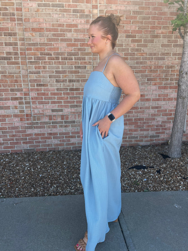 SPAGETTI STRAP MAXI DRESS