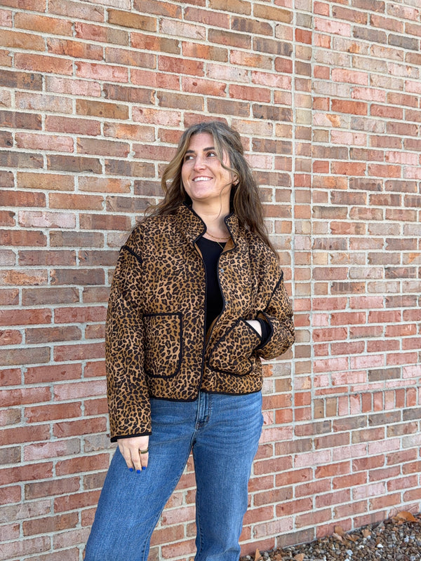 LEOPARD PRINT JACKET