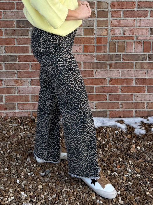 LEOPARD PRINT JEANS