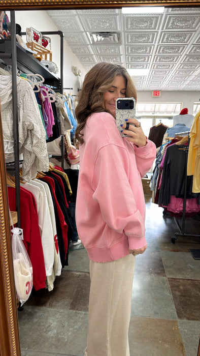 ACID WASH SWEATSHIRT- 5 COLORS