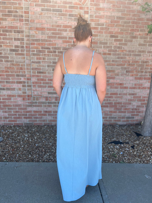 SPAGETTI STRAP MAXI DRESS