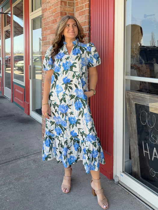 ROYAL TEA FLORAL DRESS