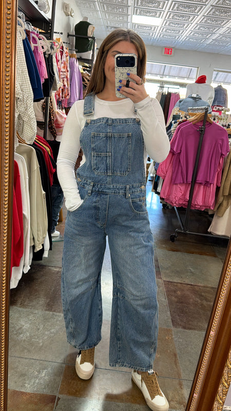 BARREL LEG OVERALLS