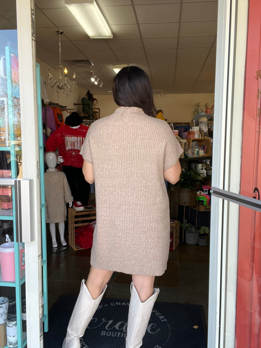 MADE OF DREAMS SWEATER DRESS- 2 COLORS