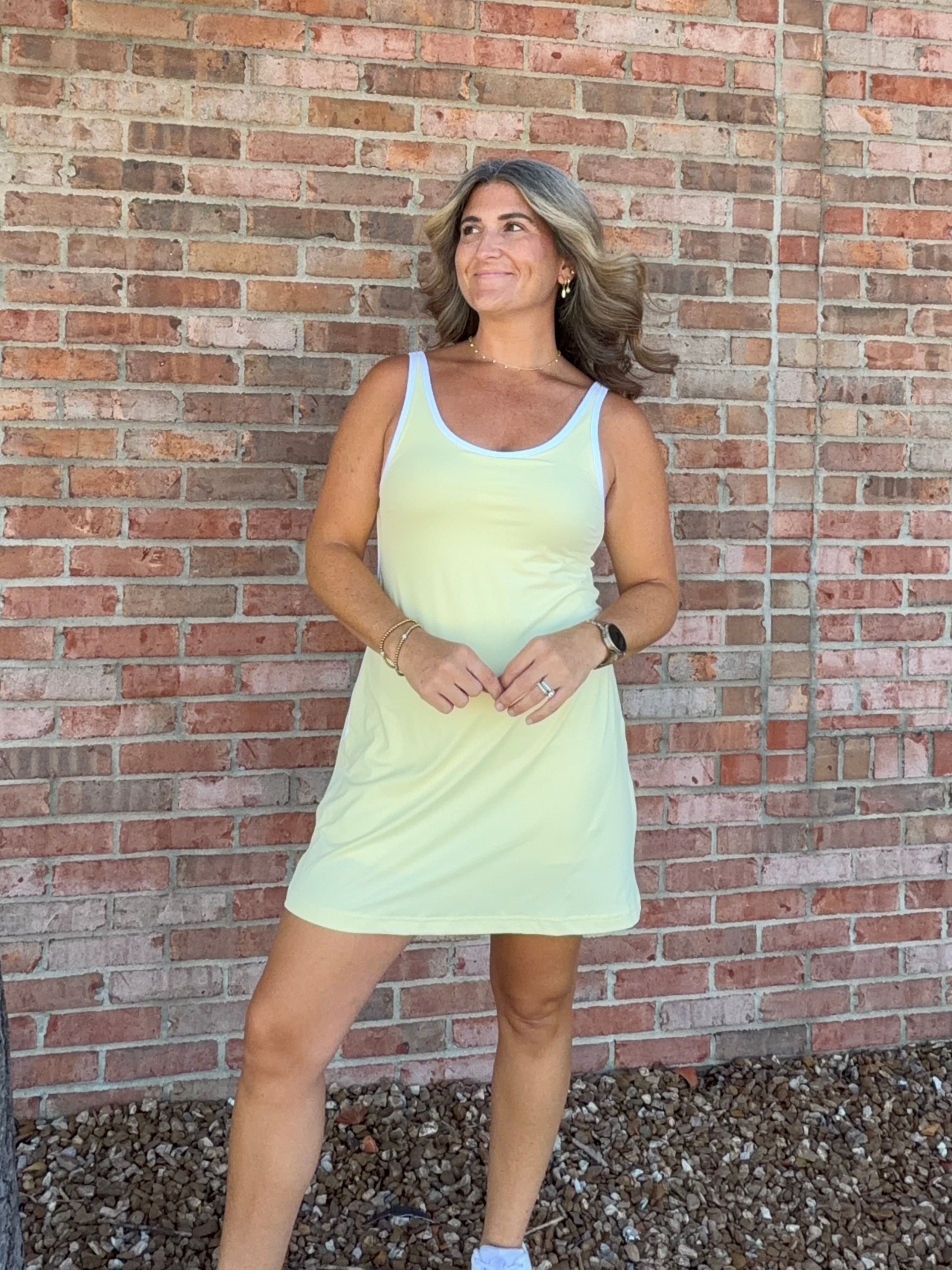 BUTTER YELLOW MINI DRESS
