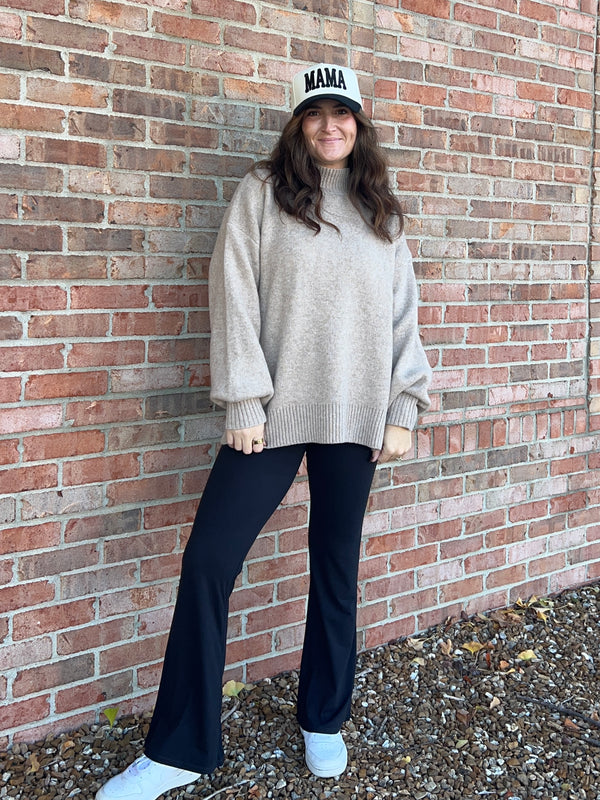 MOCK NECK SWEATER- 8 COLORS