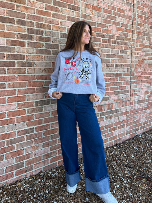 KC DOODLE CREWNECK SWEATSHIRT