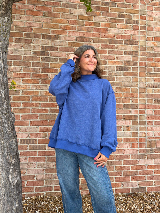VINTAGE WASH MOCK NECK