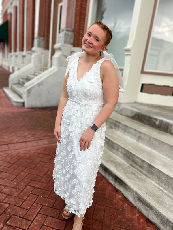 TIED THE KNOT WHITE DRESS