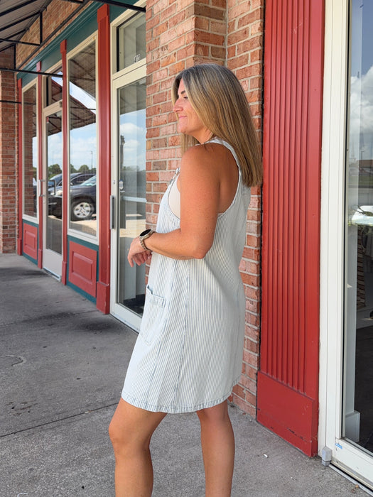 DENIM OVERALL DRESS