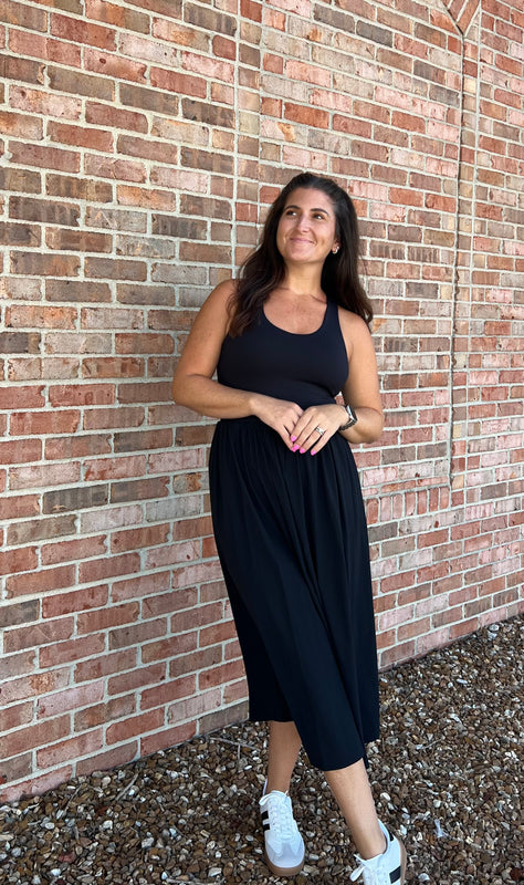 BREEZE EASE RIBBED TANK DRESS