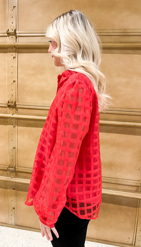 POWER THROUGH SHEER TOP