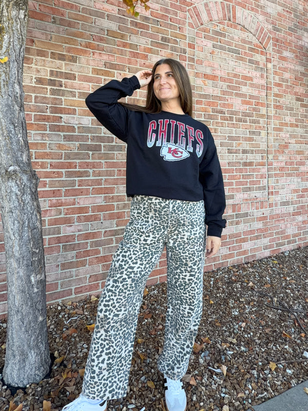 DISTRESSED CHIEFS SWEATSHIRT