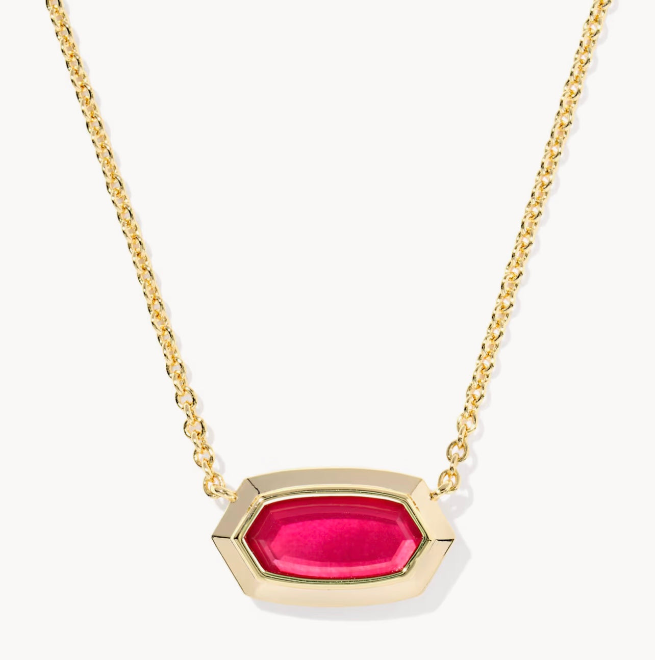 KENDRA SCOTT: ELISA BEZEL PENDANT NECKLACE