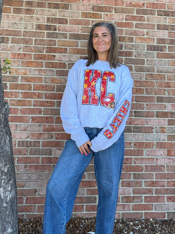 CHIEFS STAR SLEEVE SWEATSHIRT