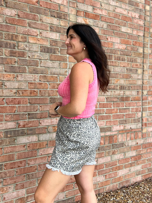 LEOPARD PRINT SHORTS
