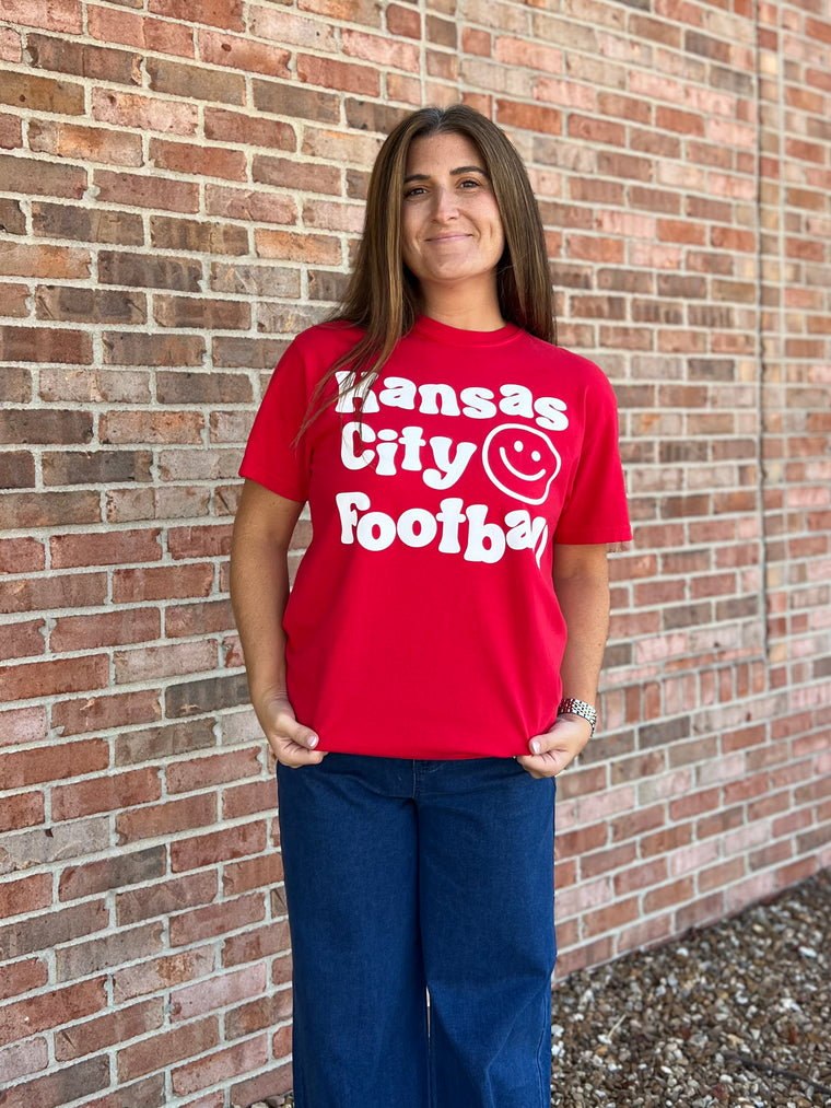 SMILEY FACE KC TEE