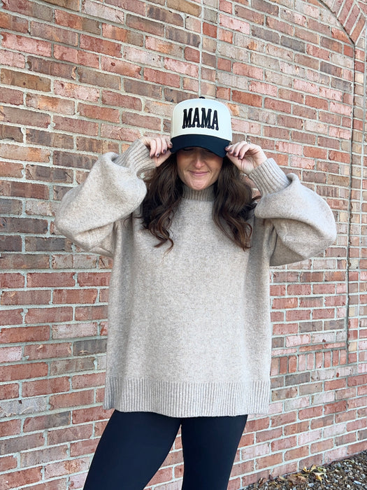 MOCK NECK SWEATER- 8 COLORS