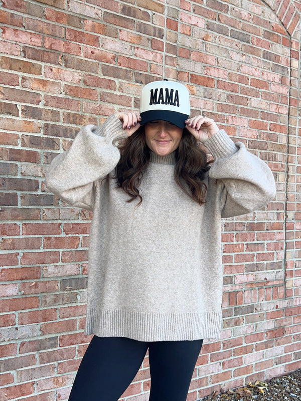 MOCK NECK SWEATER- 8 COLORS