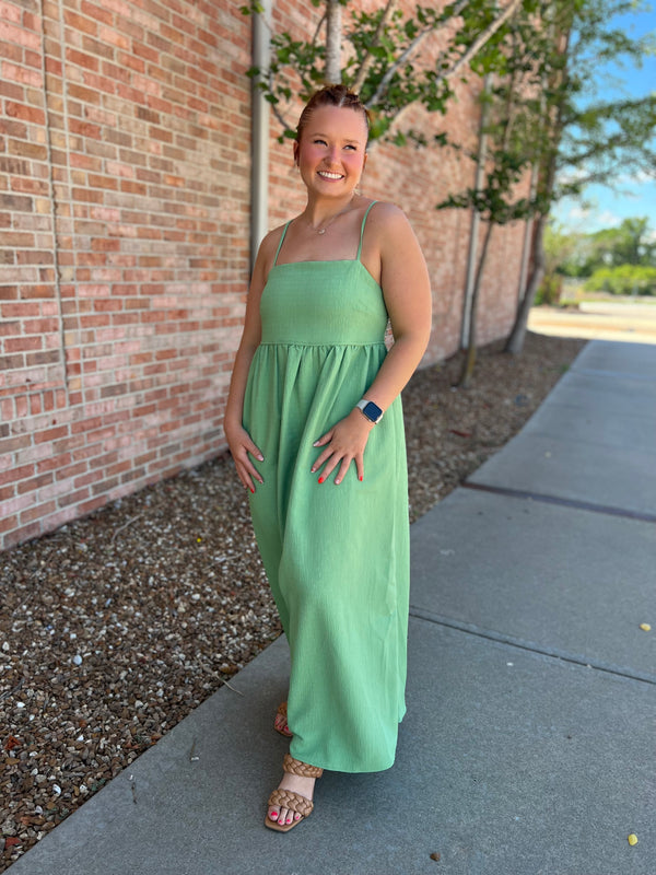 SPAGETTI STRAP MAXI DRESS