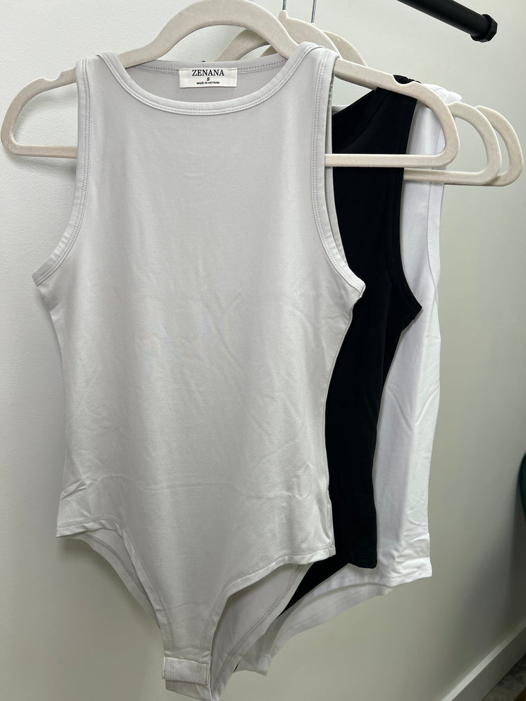 BOAT NECK BODYSUIT- 3 COLORS