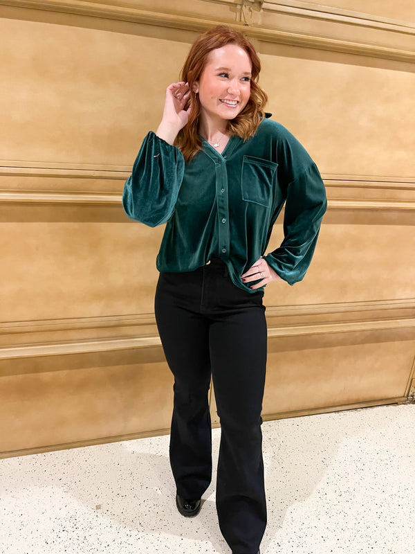 WINTERTIME BUTTON UP- 2 COLORS