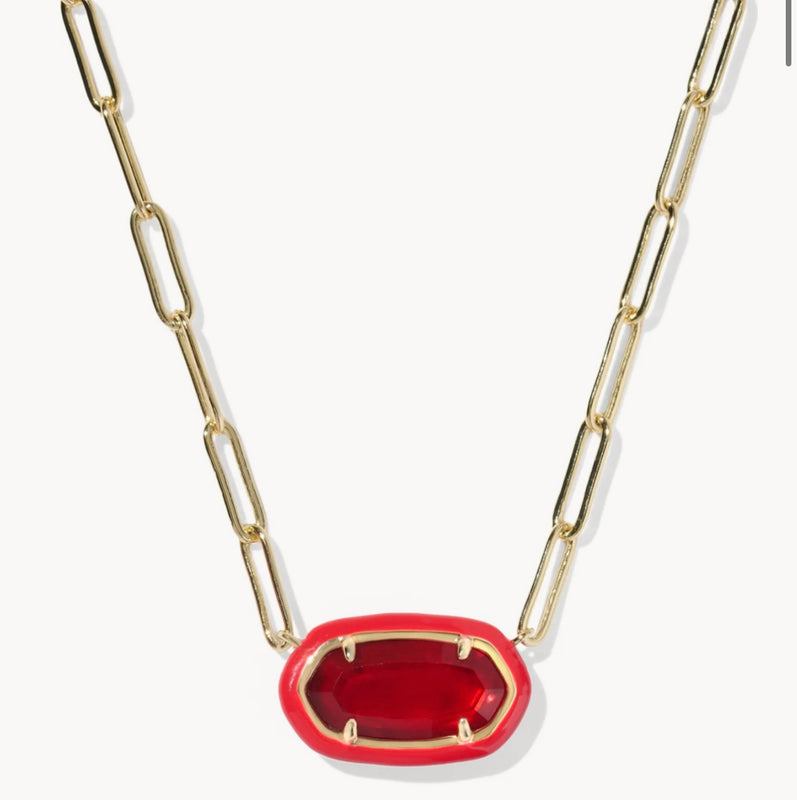 KENDRA SCOTT: ELISA PAPERCLIP NECKLACE