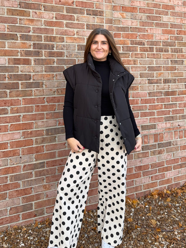 WINTER PUFFER VEST- 2 COLORS