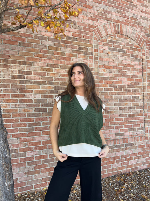 OLIVE LAYERED TOP