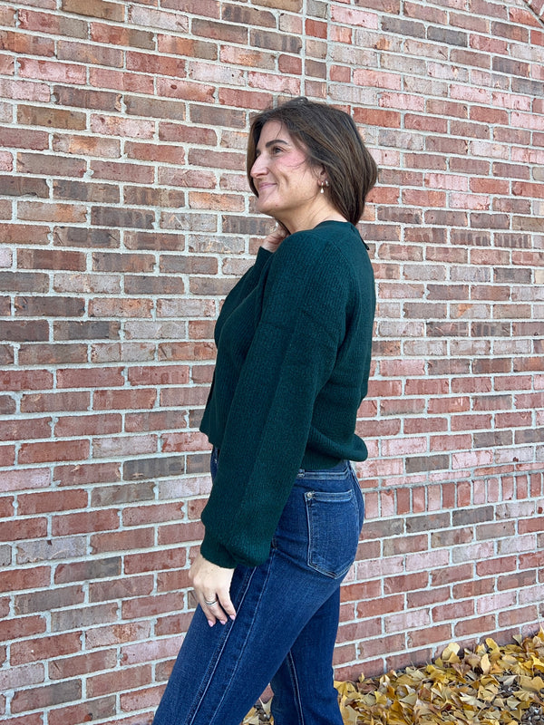 RHINESTONE BOW CARDIGAN- 3 COLORS