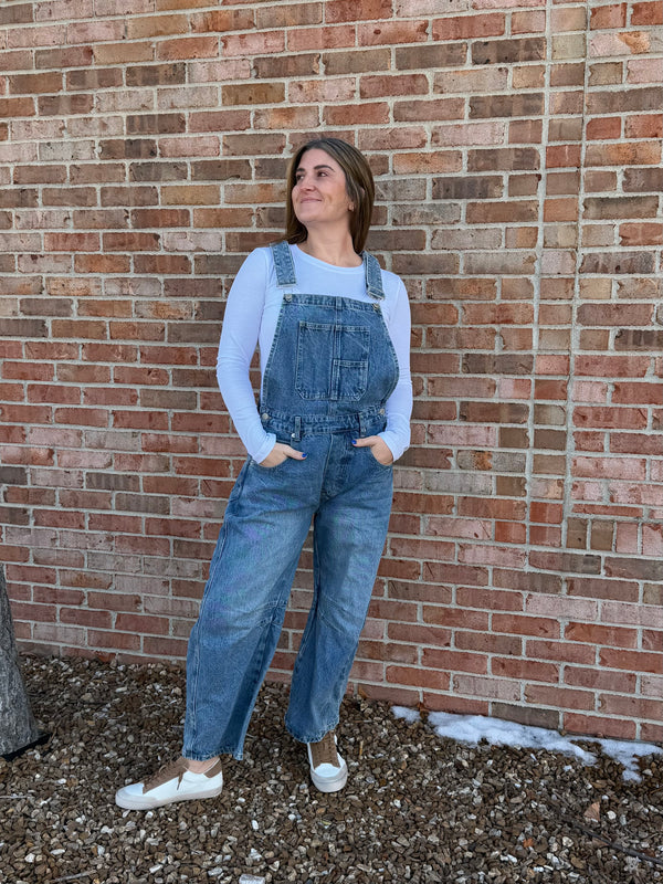 BARREL LEG OVERALLS