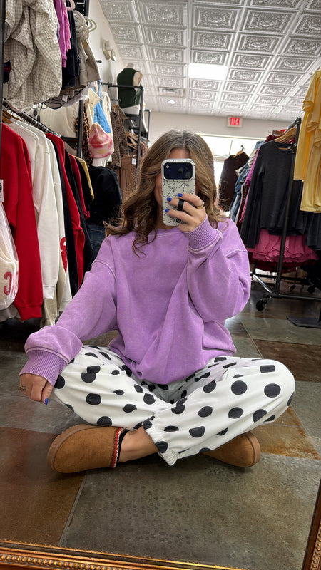 POLKA DOT SWEATPANTS