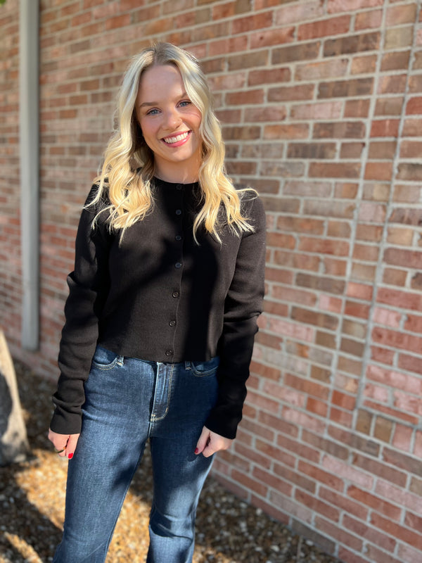 BABY BUTTON UP CARDIGAN- 4 COLORS