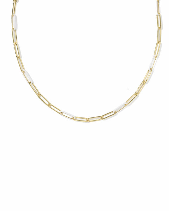 COURTNEY ENAMEL LINK NECKLACE