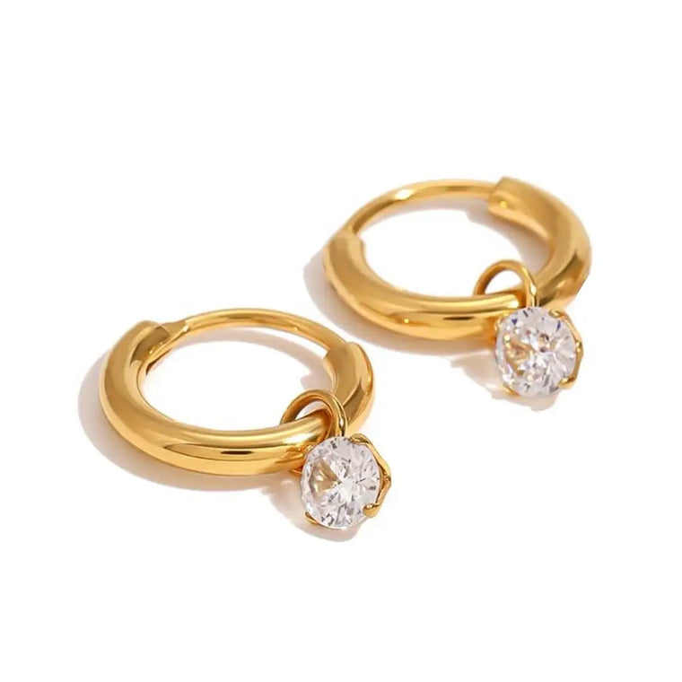 CZ WATERPROOF HUGGIE HOOP