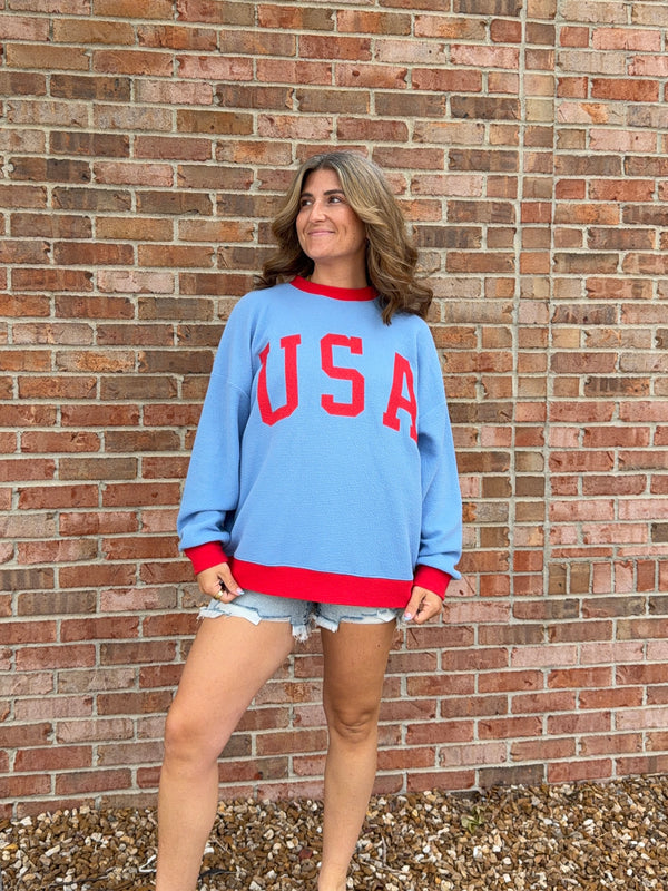 USA RINGER STYLE TOP