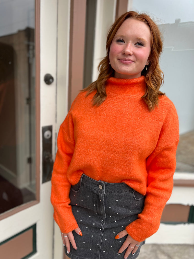 ORANGE YOU GLAD SWEATER