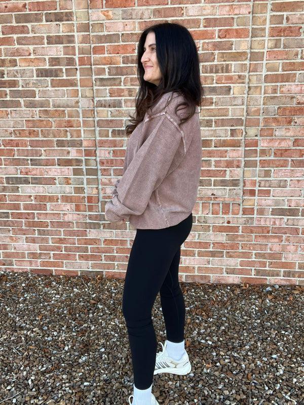 CORDED PULLOVER- 6 COLORS