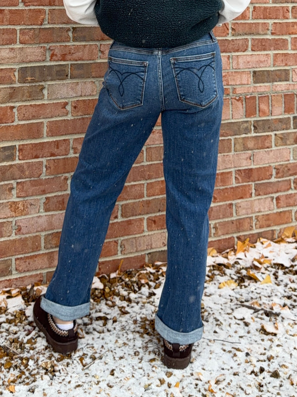 CLASSIC CUFFED BOYFRIEND JEANS