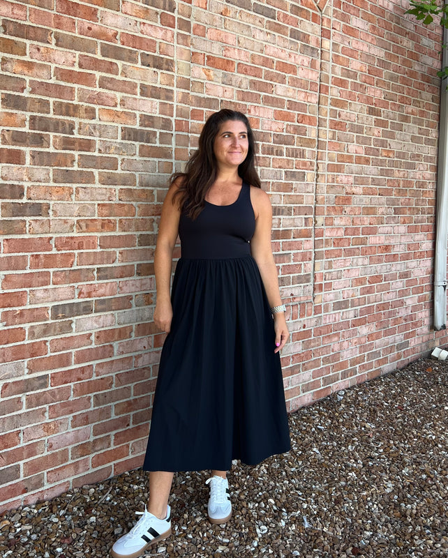 BREEZE EASE RIBBED TANK DRESS
