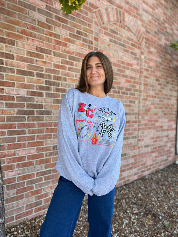 KC DOODLE CREWNECK SWEATSHIRT