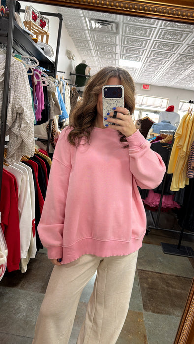 ACID WASH SWEATSHIRT- 5 COLORS