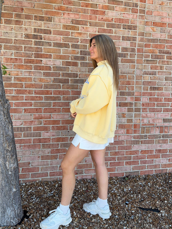KINDNESS IS FREE MOCK NECK SWEATSHIRT (reversible)