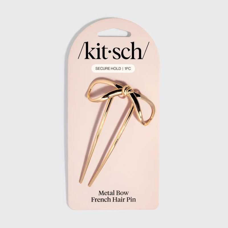 METAL BOW FRENCH HAIR PIN