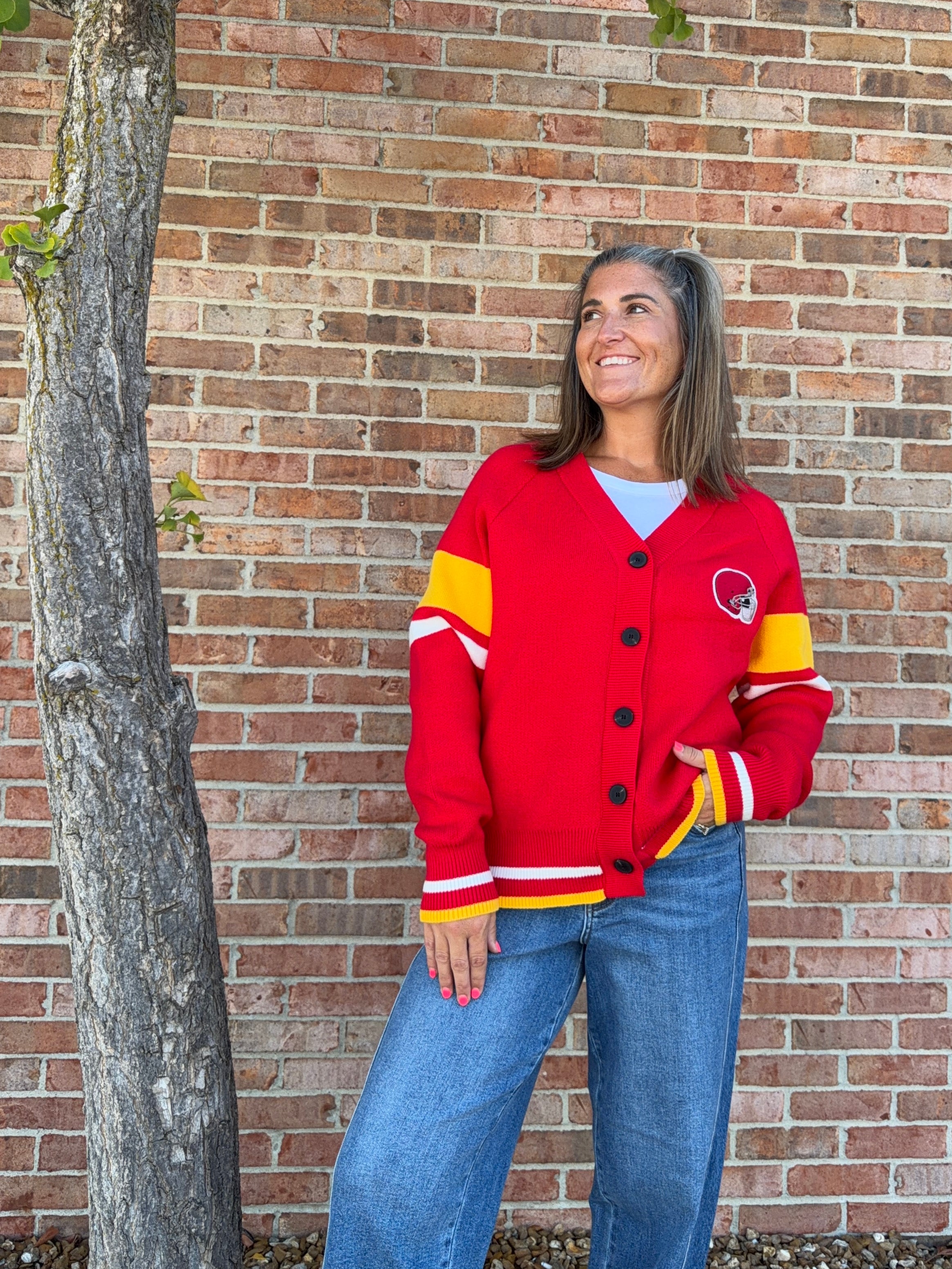 VARSITY KC CARDIGAN