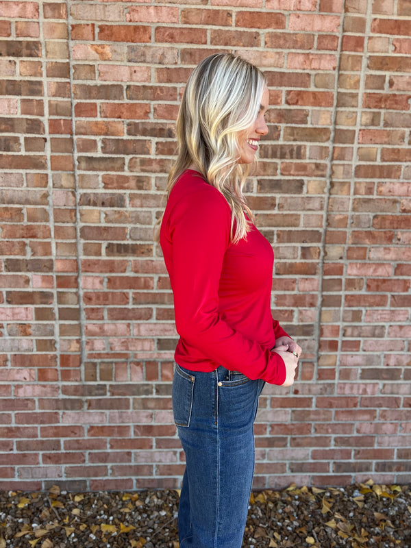 LAYERING LONG SLEEVE TOP- 4 COLORS