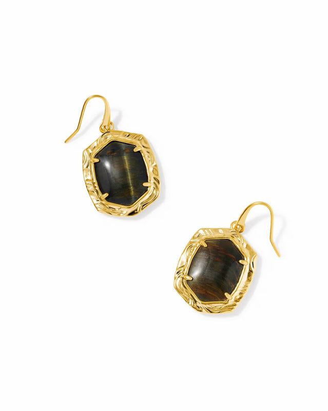 KENDRA SCOTT: DAPHNE TIGER STRIPE DROP EARRING