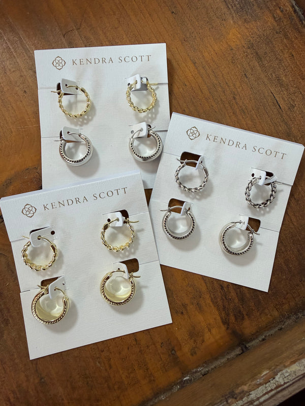 KENDRA SCOTT: GABRIELLA SET HUGGIE EARRING- 3 COLORS