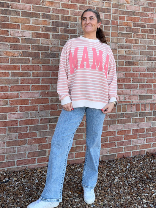 MAMA WAFFLE KNIT TOP- 2 COLORS